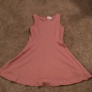 Dusty rose dress with rhinestones